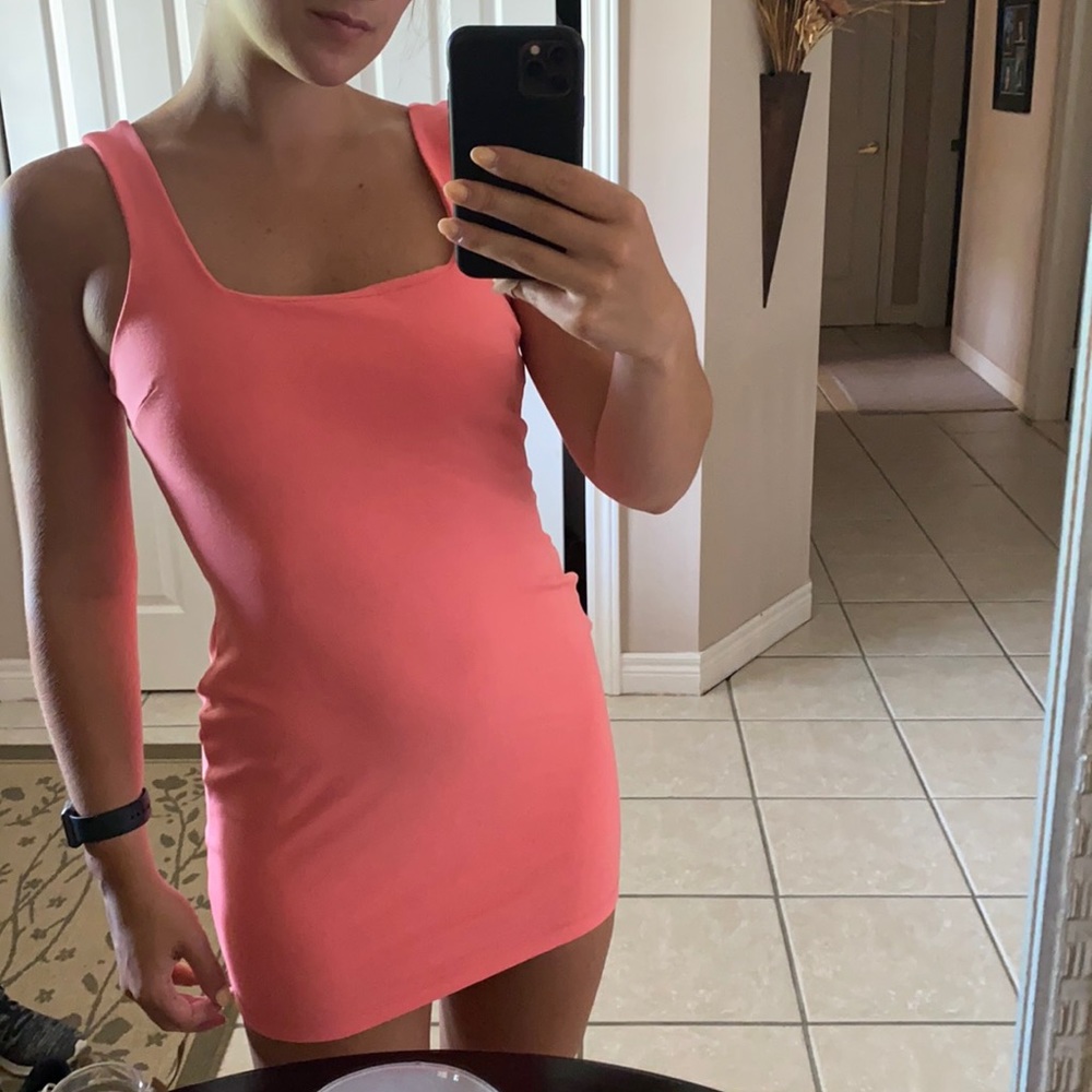 YaYa & Co Coral Bodyco Mini Dress